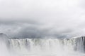 Gullfoss waterfall in Iceland, Europe on a cloudy day Royalty Free Stock Photo