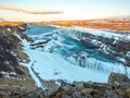 Gullfoss waterfall in Iceland Royalty Free Stock Photo