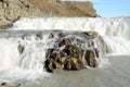 Gullfoss waterfall. One of the hugest waterfall in Iceland Royalty Free Stock Photo