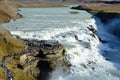 Gullfoss waterfall. One of the hugest waterfall in Iceland Royalty Free Stock Photo