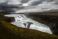 Gullfoss, a waterfall in the South West of Iceland Royalty Free Stock Photo