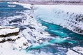 Gullfoss waterfalls in Iceland Royalty Free Stock Photo