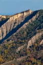 Gullies geological formations with soil erosions