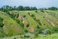 Gully is landform created by running water