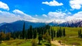 Gulmarg, a hill station, a popular skiing destination and a notified area committee in the Baramulla district of