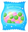 Gum balls pack cartoon icon. Colorful candy Royalty Free Stock Photo