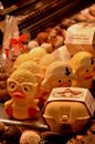 Gum duck market decoration in Barcelona