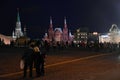 GUM, Kremlin and Historical museum on the Red Square in Moscow. Royalty Free Stock Photo