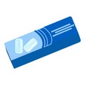 Gum pack icon cartoon vector. Bubble mint