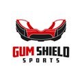 Gum shield sports logo Royalty Free Stock Photo