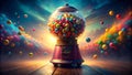 Gumball Machine Dreamscape: A Whimsical Journey Generative AI