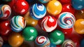 Gumballs background. Colorful candies. Assorted brightly colored dragees. Generative AI Royalty Free Stock Photo