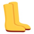 Gumboot icon, cartoon style