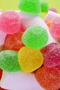 Gumdrops and marshmallows Royalty Free Stock Photo