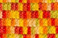 Gummi bears background Royalty Free Stock Photo