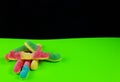 Gummi worms in a pop art style Royalty Free Stock Photo