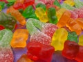 Gummie bears and cherries candy Royalty Free Stock Photo