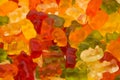 Gummy bears background texture