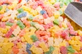Gummy Bears Candy covered with sour sugar. Royalty Free Stock Photo