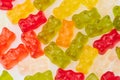 gummy bears on white