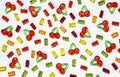 Gummy candy background