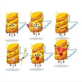 Gummy candy orange cartoon designs as a cute angel character