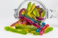 Gummy candy snakes Royalty Free Stock Photo