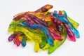 Gummy candy snakes Royalty Free Stock Photo