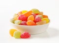 Gummy fruit candy Royalty Free Stock Photo