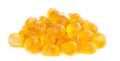 Gummy Peaches on white Royalty Free Stock Photo