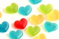 Gummy Sweet Hearts Royalty Free Stock Photo