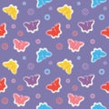 Colorful repetitive pattern background of gummy candies made of simple vector illustrations.