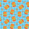 Colorful repetitive pattern background of gummy candies made of simple vector illustrations.