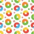 Colorful repetitive pattern background of gummy candies made of simple vector illustrations.