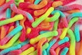 Gummy worm pile