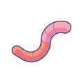Gummy Worm Vector for Fun Snacks Royalty Free Stock Photo