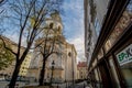 Gumpendorf parish church in Vienna, Austria, autumn