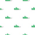 Gumshoes icon in cartoon style isolated on white background. Shoes pattern stock vector illustration.