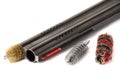 Gun barrel cleaning Royalty Free Stock Photo