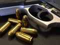 Gun and Bullets Royalty Free Stock Photo