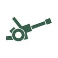 Gun cannon military force isolated icon