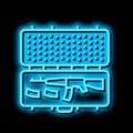 gun case neon glow icon illustration Royalty Free Stock Photo