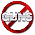 Gun control concept Royalty Free Stock Photo