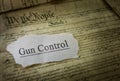 Gun Control headline Royalty Free Stock Photo