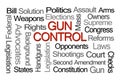 Gun Control Laws Word Cloud Royalty Free Stock Photo