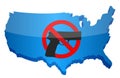 Gun control us concept Royalty Free Stock Photo