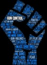 Gun Control Word Cloud Royalty Free Stock Photo