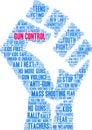 Gun Control Word Cloud Royalty Free Stock Photo
