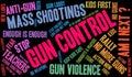 Gun Control Word Cloud Royalty Free Stock Photo