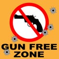 Gun Free Zone Royalty Free Stock Photo